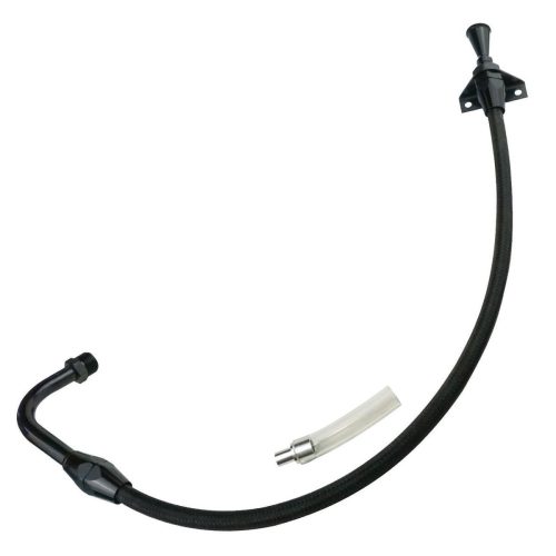 C4 FLEXIBLE DIPSTICK – BLACK  FIREWALL MOUNT, SUITS PAN FILL