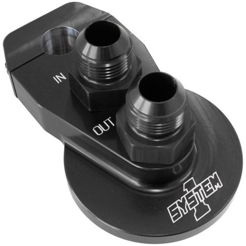 -12 BILLET REMOTE FILTER MOUNTBLK CLAMPS AROUND 1″ OD TUBE