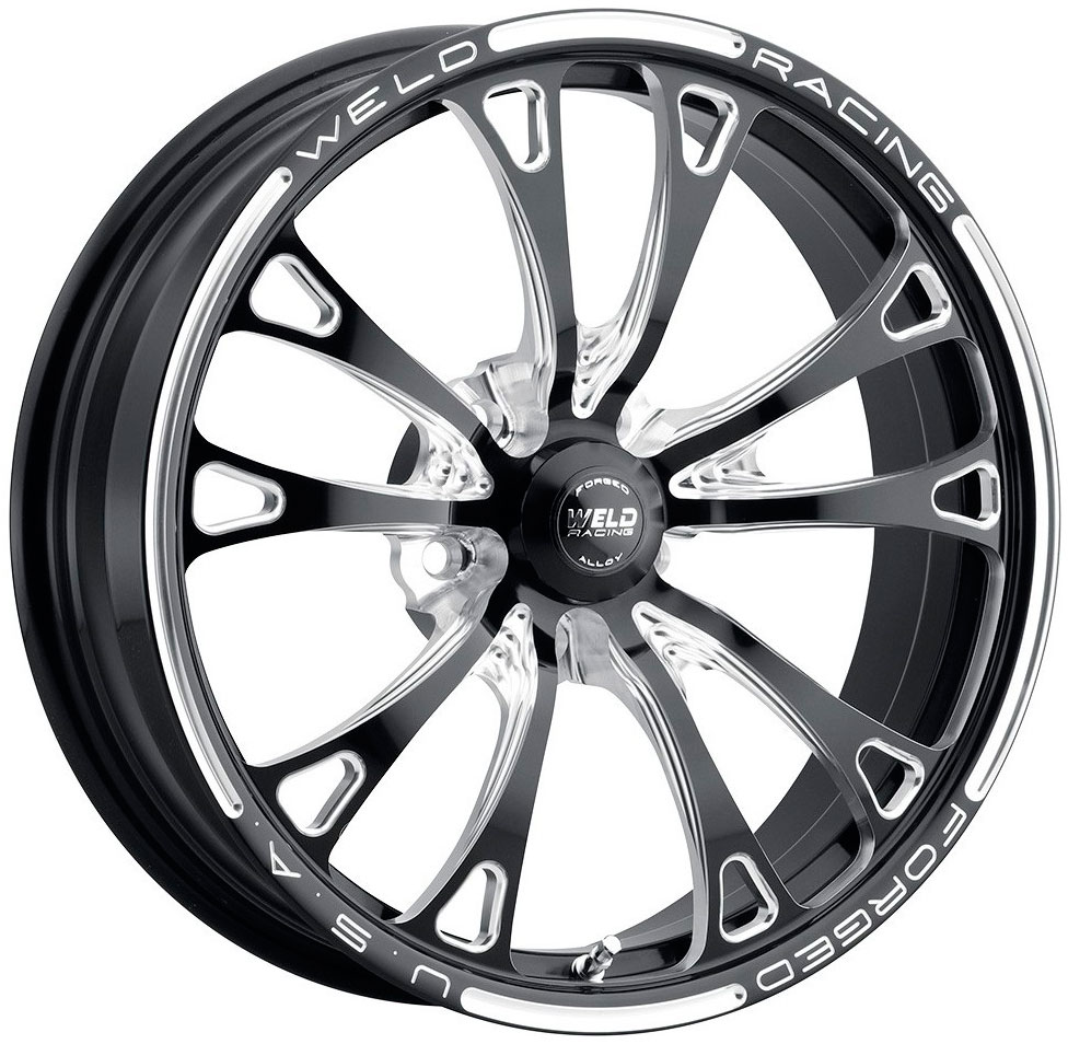 WELD V SERIES 2.0 18x6" BLACK 5x120 PCD, 2.7" B/S