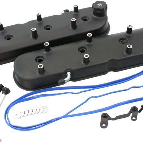 GM LS FACTORY VALVE COVERS    CAST TALL HEIGHT BLACK