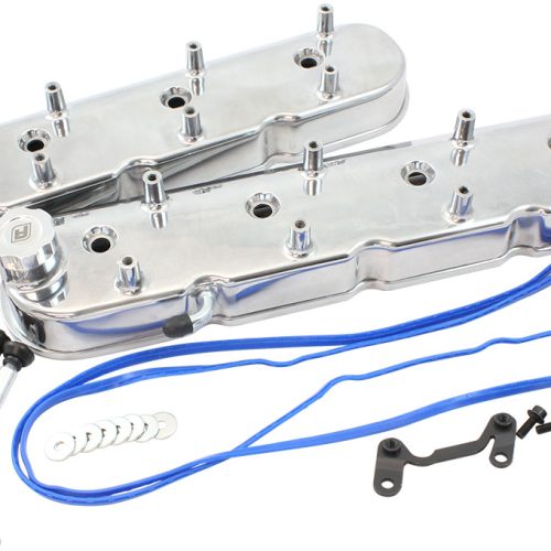 GM LS FACTORY VALVE COVERS    CAST TALL HEIGHT POLISHED