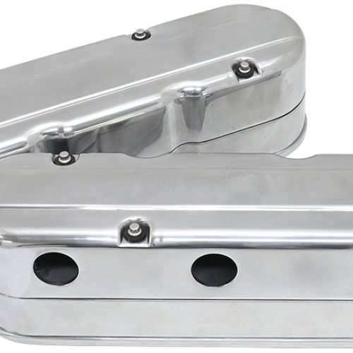 GM LS 2 PIECE VALVE COVERS    CAST TALL RETRO SMOOTH POLISHE