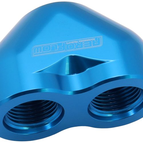 AEROFLOW -16AN TO 2 x -12AN FEMALE ORB U BLOCK BLUE