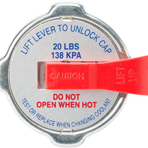 LARGE RADIATOR CAP WITH LEVER 20PSI / 138KPA