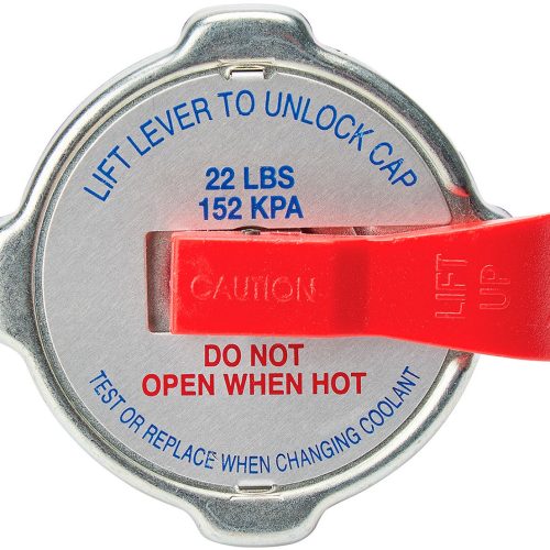 LARGE RADIATOR CAP WITH LEVER 22PSI / 152KPA