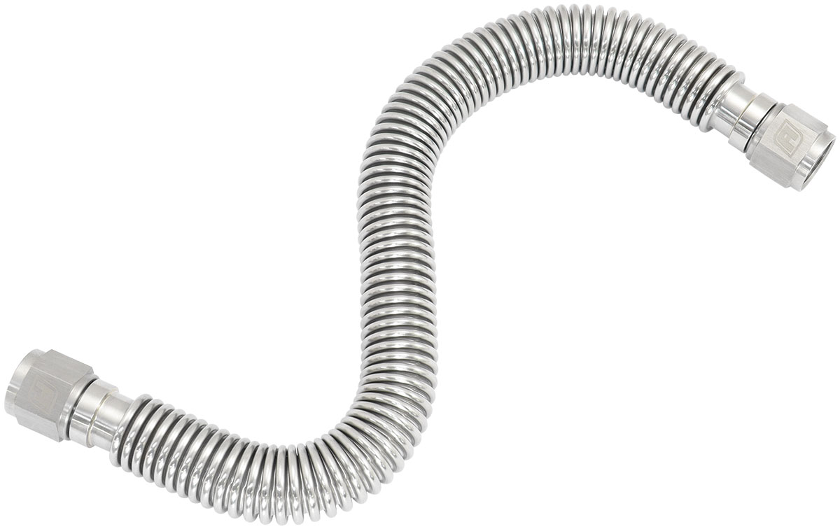 FLEXIBLE TURBO DRAIN HOSE S/S FEMALE 2 x -10AN 400MM LONG