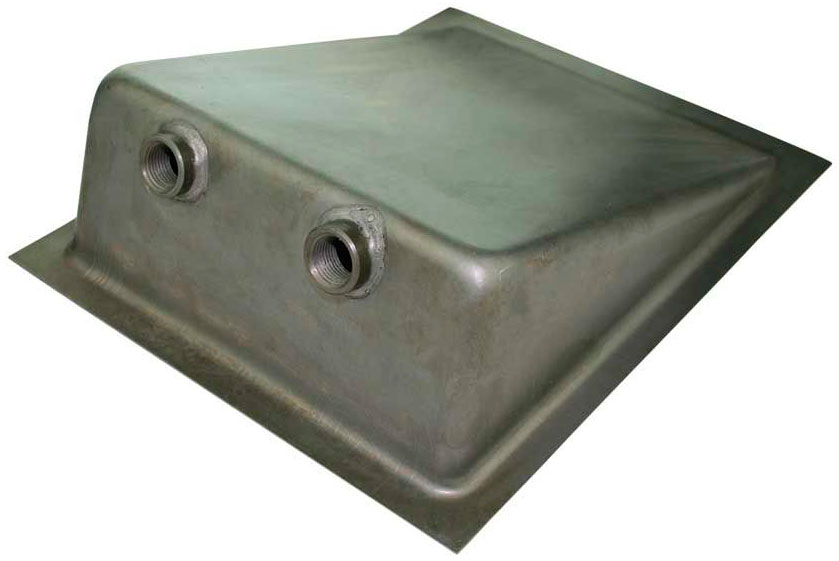 FUEL TANK WELD IN SUMP KIT 2 X 3/8" NPT BUNGS 11X7-3/8X3