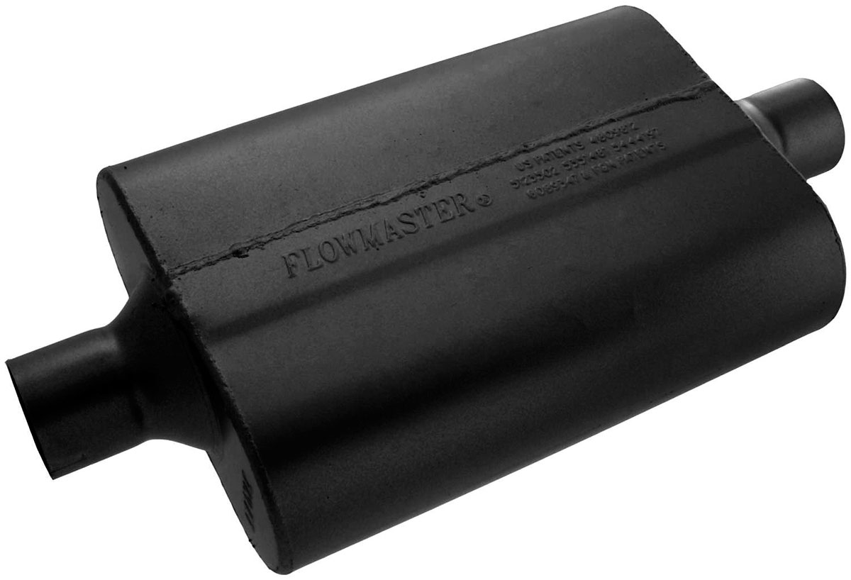 40 SERIES DELTA FLOW MUFFLER 2.25" CENTRE IN / CENTRE OUT