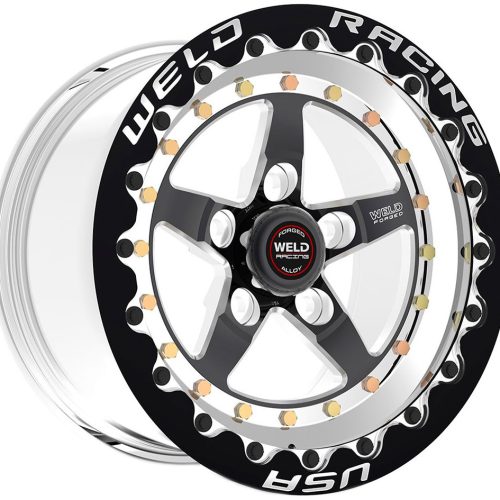 WELDSTAR RT 15X9″ BLACK CENTRE5X4.75″, 3.5″ B/S, BLK M/T SBL