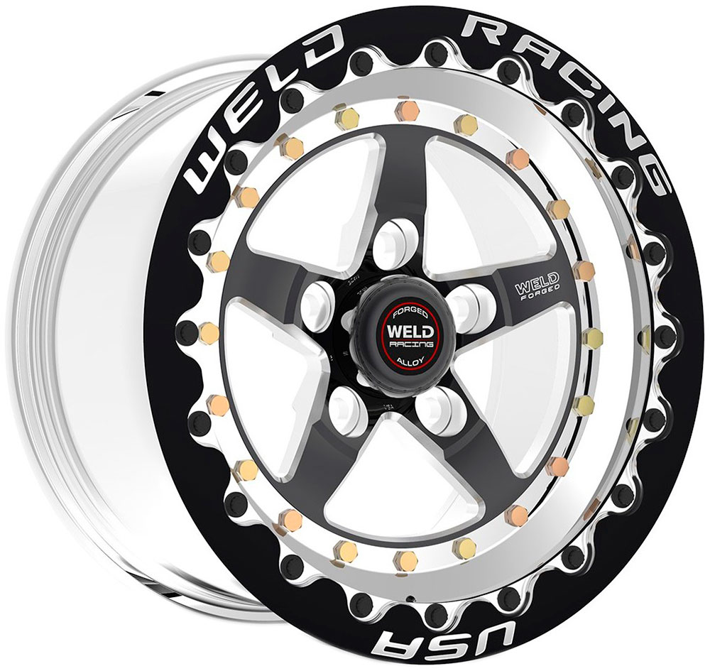 WELDSTAR RT 15X9" BLACK CENTRE5X4.75", 3.5" B/S, BLK M/T SBL