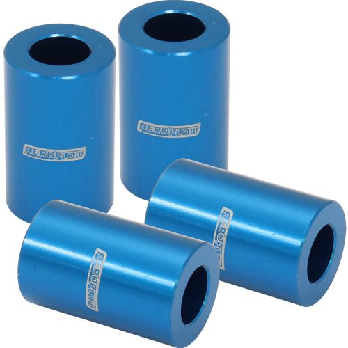 BILLET BOLT SPACERS M6 SILVER 19mm LONG PACK OF 4