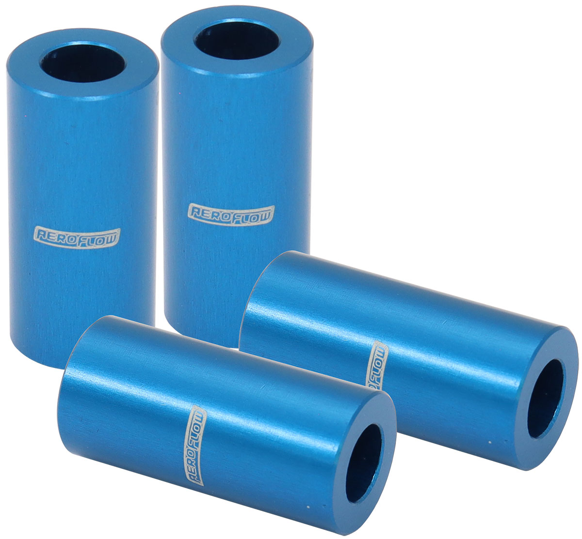 BILLET BOLT SPACERS M6 SILVER 25mm (1") LONG PACK OF 4