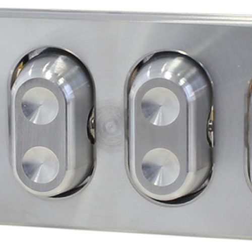 BILLET OVAL 4 X POWER WINDOW 3 WIRE ROCKER SWITCHES & BASES