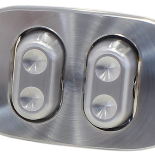 BILLET OVAL DUAL POWER WINDOW 3 WIRE ROCKER SWITCHES & BASES