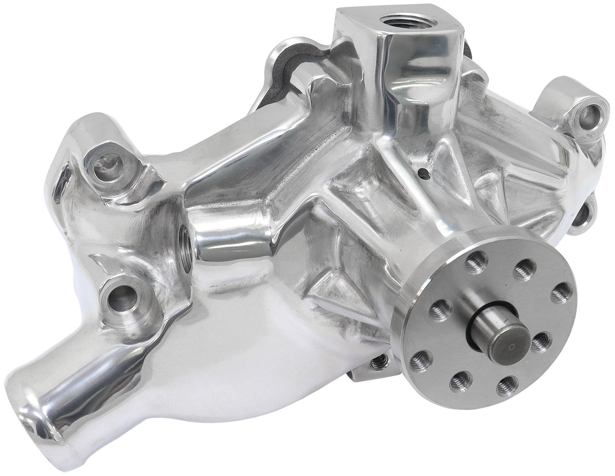 SMALL BLOCK CHEV SHORT WATER PUMP POLISHED SBC