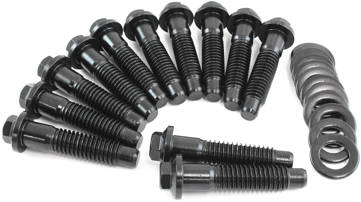 CHRYSLER INTAKE BOLTS BLACK 12POINT HEAD SMALL BIG BLOCK