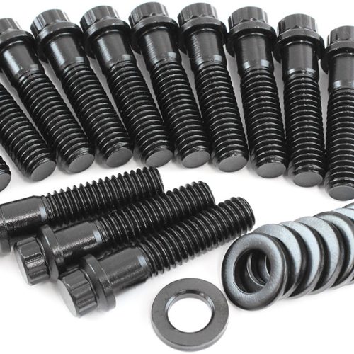 HOLDEN V8 INTAKE BOLTS BLACK  12 POINT 253 308 304 PACK 14