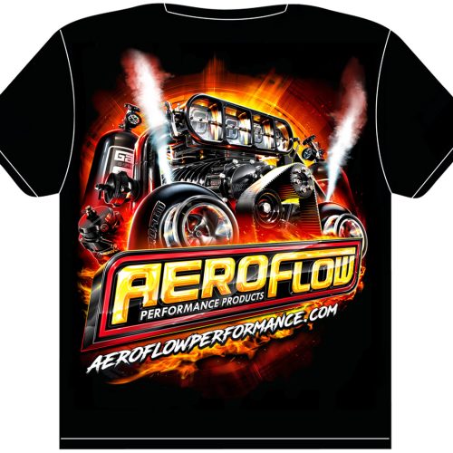 AEROFLOW 2024 T-SHIRT MEDIUM  BLACK – BLOWER TURBOS GAS