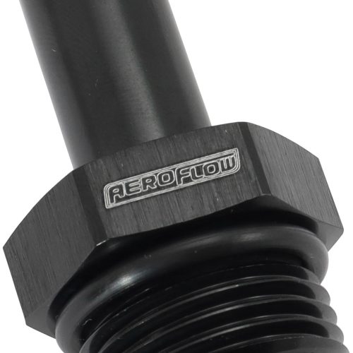 -10ORB TO 1/2″ PUSH ON BARB   BLACK STRAIGHT BARB