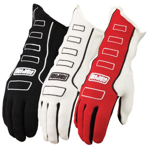 COMPETITOR GLOVE SMALL WHITE  – SFI-5 – FIA SILICONE PALM