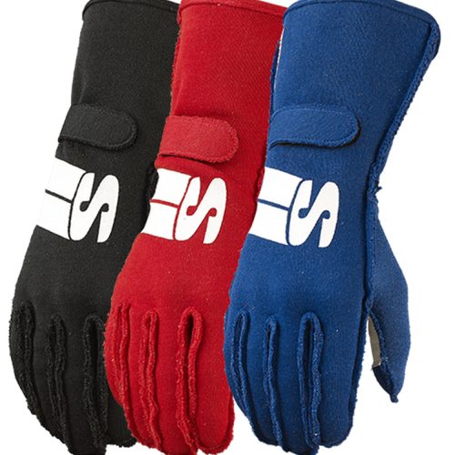 IMPULSE DRIVING GLOVES SMALL  BLACK. SFI-5.
