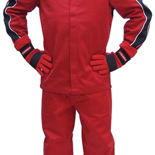 SFI-5 JACKET, MEDIUM, RED     2-LAYER, NOMEX