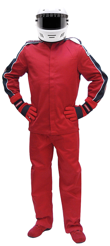 SFI-5 JACKET, MEDIUM, RED 2-LAYER, NOMEX
