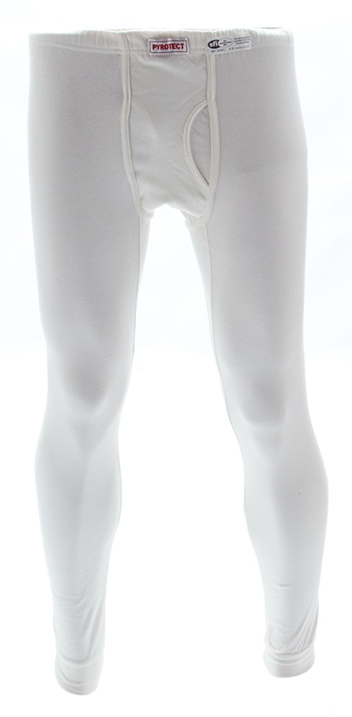 UNDERWEAR, BOTTOM, X-SMALL SFI RATED, WHITE