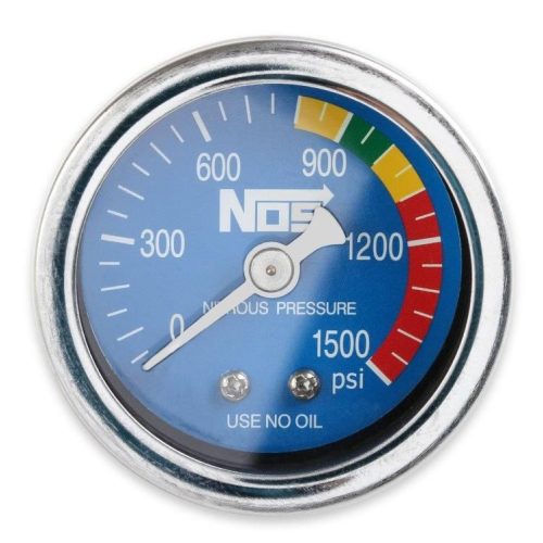 NITROUS PRESSURE GAUGE 1-1/2″ BLUE 0-1500PSI