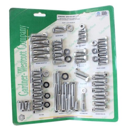 MOPAR BIG BLOCK ENGINE DRESS UP KIT POLISHED S/LESS STEEL
