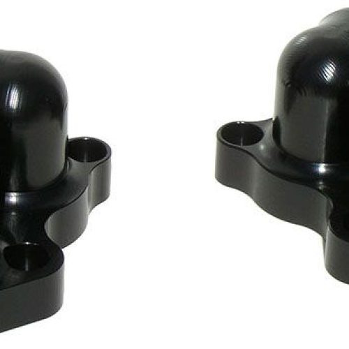 BLACK LS BLOCK ADAPTERS -12AN ORB SWIVEL PAIR 360 DEG SWIVEL