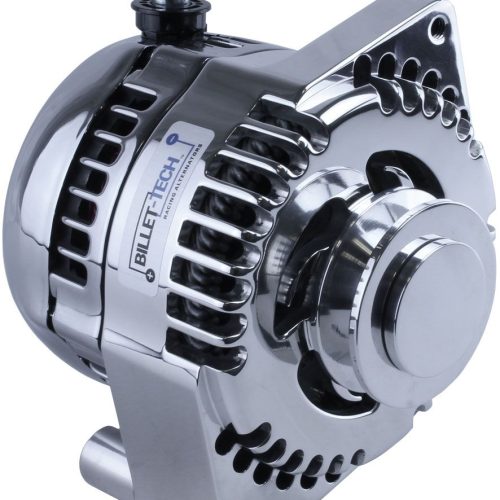 170A BILLET RACE ALT, CHROME  FORD 65-85, S SERIES, 1V