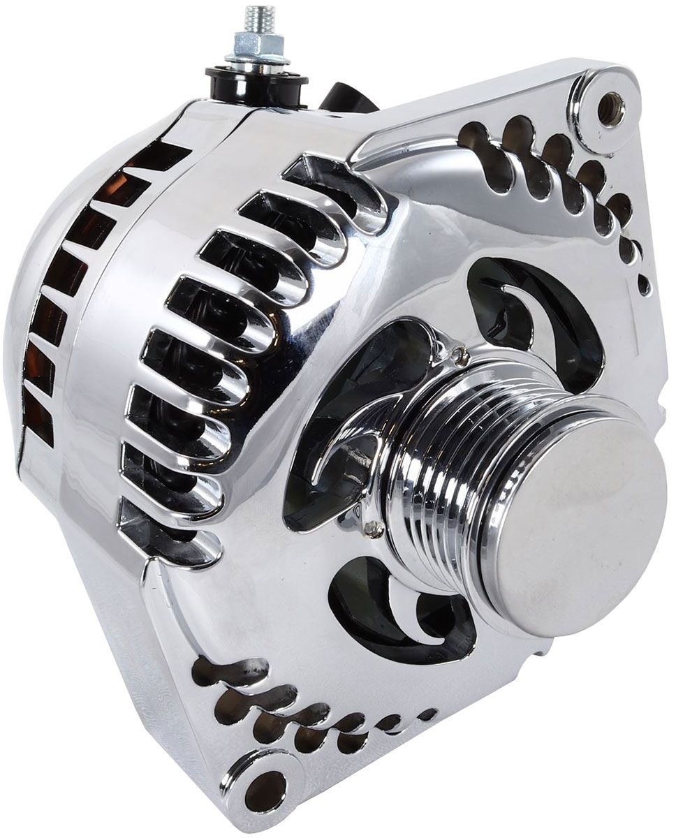 240A RACE ALTERNATOR, POLISHEDGM 63-85, S SERIES, 6-RIB