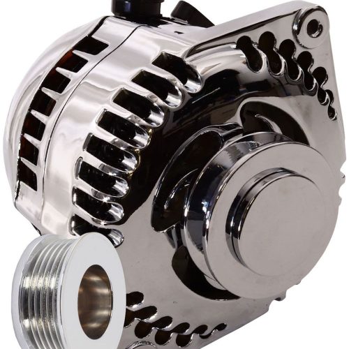 170A RACE ALTERNATOR, POLISHEDGM 63-85, S SERIES, 1V & 6-RIB