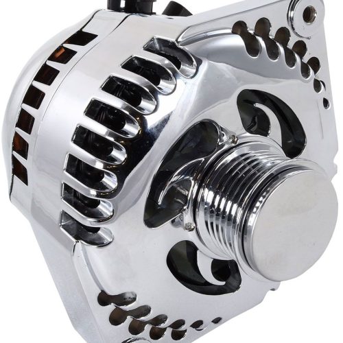 240A RACE ALTERNATOR, CHROME  GM 63-85, S SERIES, 6-RIB