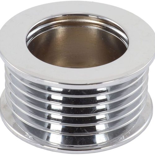 6-RIB ALTERNATOR PULLEY CHROME46MM, CHROME PLATED ALUMINIUM