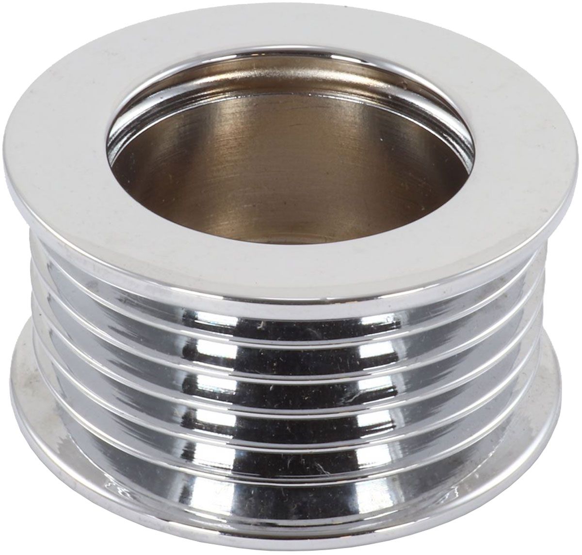6-RIB ALTERNATOR PULLEY CHROME46MM, CHROME PLATED ALUMINIUM