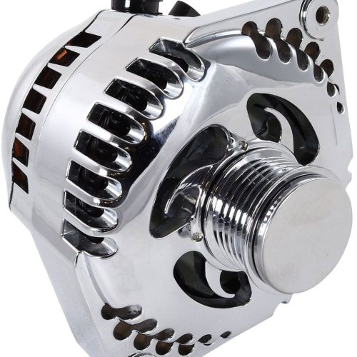 320A RACE ALTERNATOR, POLISHEDGM 63-85, S SERIES, 6-RIB