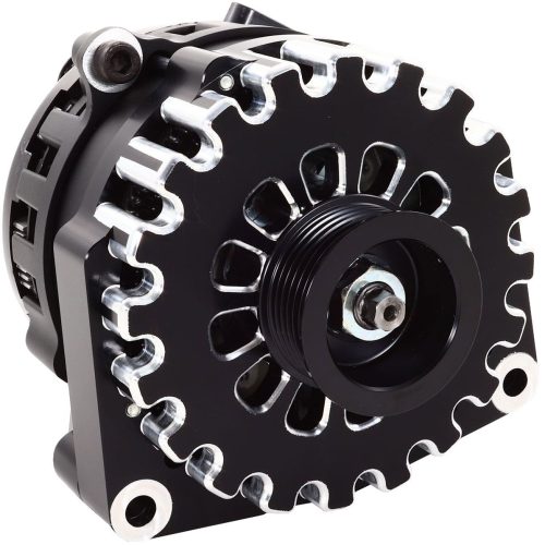 250A LS ALTERNATOR, BLACK     ELITE SERIES, BILLET