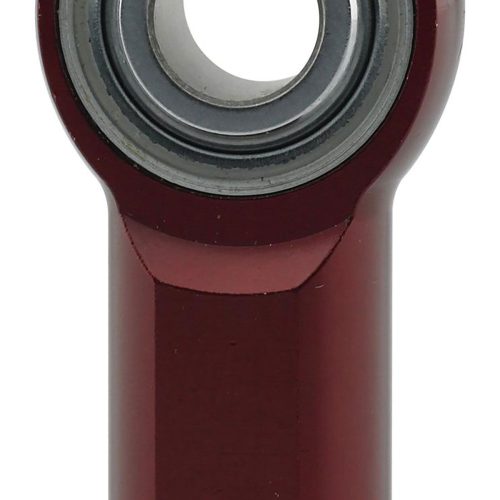 FEMALE ALUM ROD END 10/32     BLACK LEFT HAND