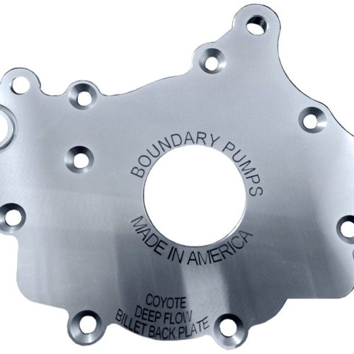 BILLET BACK PLATE, FORD COYOTE2018-ON, HIGH FLOW, ANTI CAVI