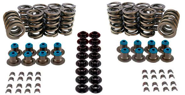 LS DUAL VALVE SPRING KIT 147-406LBS, .570" LIFT, TI RET