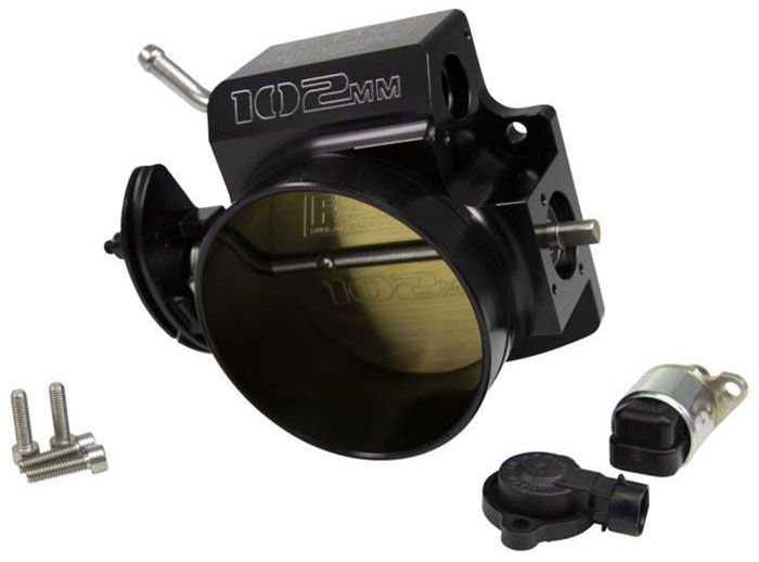 LSX 4-BOLT 102MM THROTTLE BODYWITH TPS & IAC, BLACK