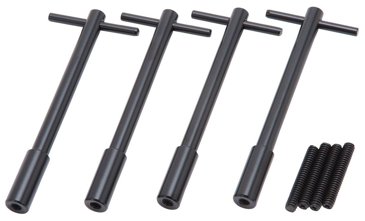 BLACK WING NUTS 4Pk 5" LONG