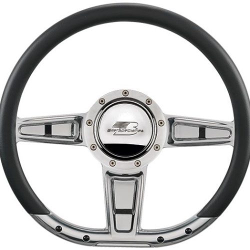 BILLET STEER WHEEL 14″ CAMBER D -SHAPE NEED 14 D – WRAP