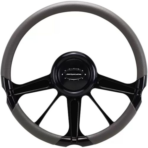 BILLET STEERING WHEEL INVADER 14″ BLACK ANODIZED