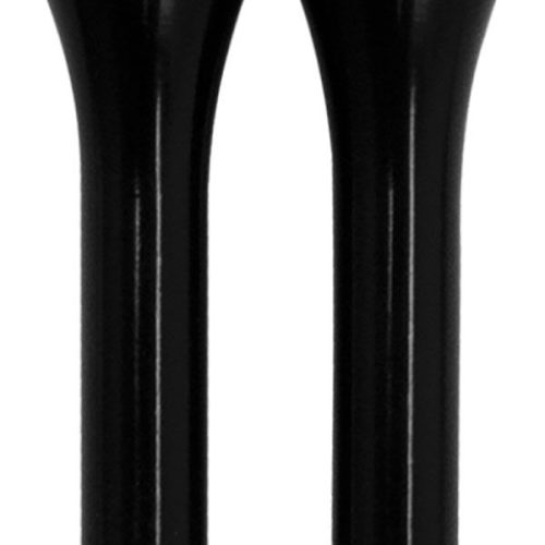 BILLET DOOR LOCK KNOBS SMOOTH PAIR, BLACK