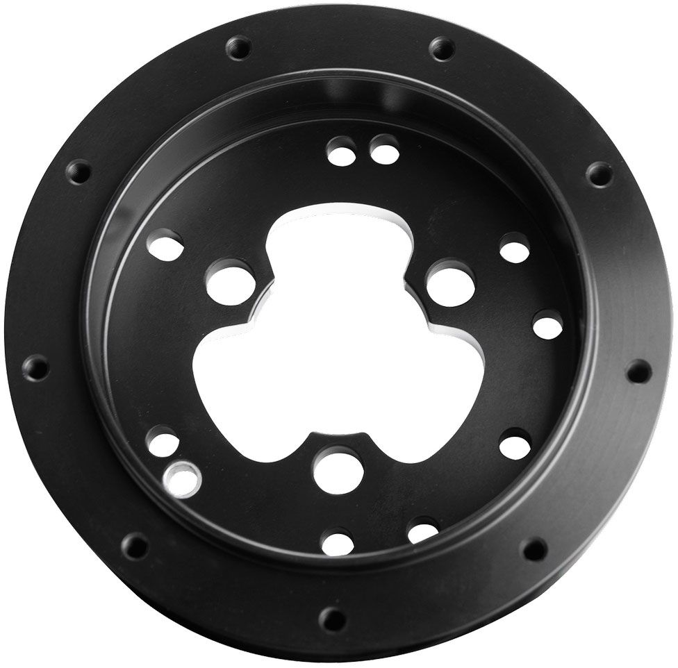 BILLET STEERING WHEEL ADAPTORSQUICK RELEASE 3 BOLT TO 9 BOLT