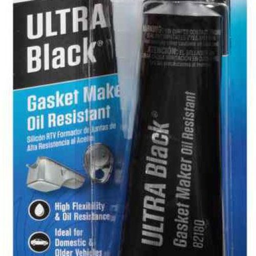 PERMATEX ULTRA BLACK SILICONE GASKET MAKER, 3OZ / 95g TUBE