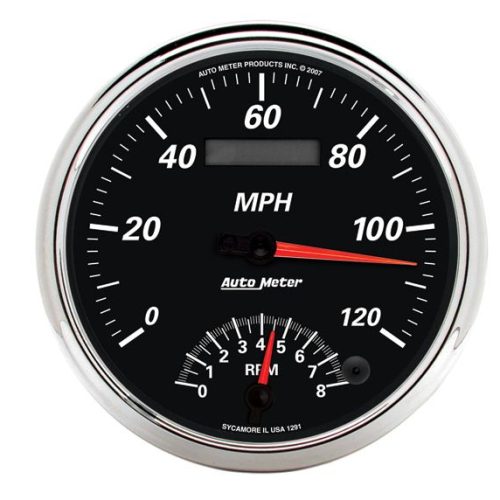 DESIGNER BLACK II TACH/SPEEDO 5″ COMBO, 120MPH / 8000RPM